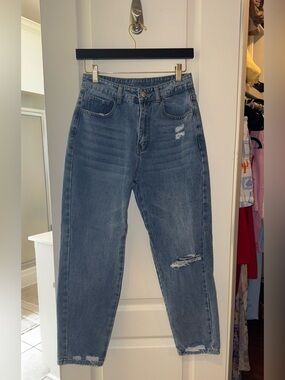 High-Rise Distressed Women's Jeans